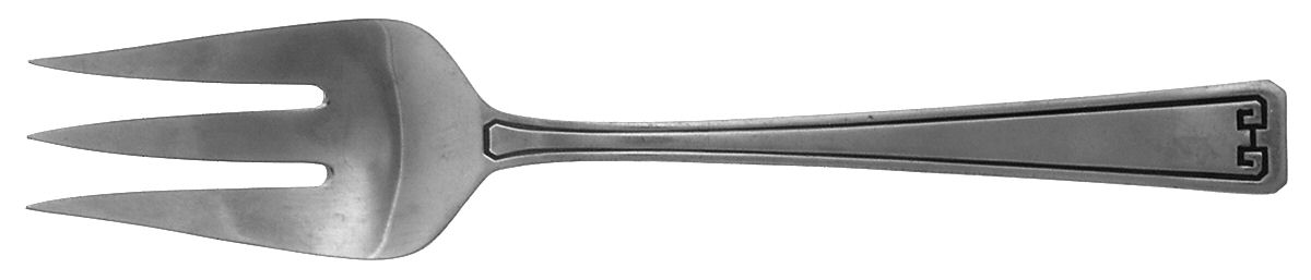 Classic Key (Stainless) Medium Solid Cold Meat Serving Fork by Gorham Silver-1