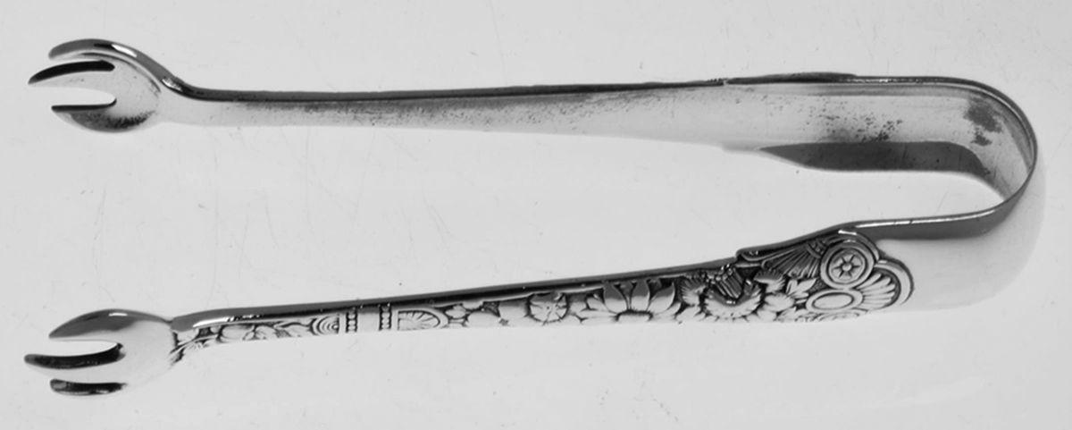Cluny (Sterling, 1880-1883) Small Sugar Tongs by Gorham Silver-1