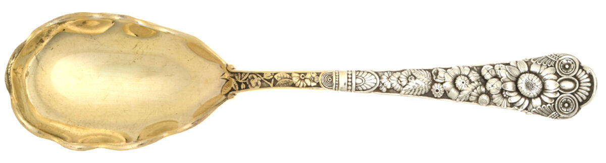 Cluny (Sterling, 1880-1883) Solid Salad Serving Spoon by Gorham Silver-1