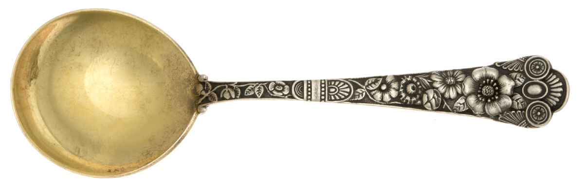 Cluny (Sterling, 1880-1883) Round Bowl Soup Spoon (Bouillon) by Gorham Silver-1