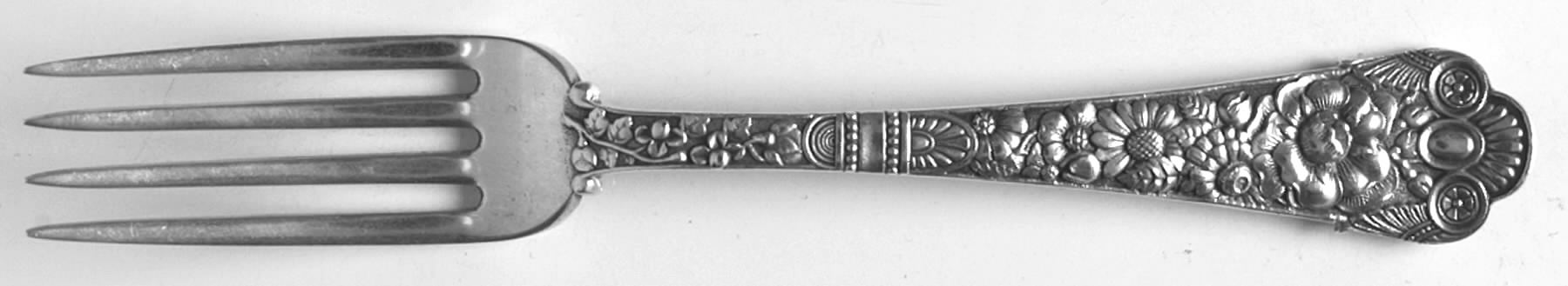 Cluny (Sterling, 1880-1883) Luncheon/Dessert Fork, Solid Piece by Gorham Silver-1