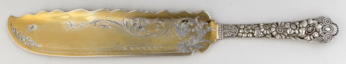 Cluny (Sterling, 1880-1883) Large Solid Ice Cream Slicer by Gorham Silver-1
