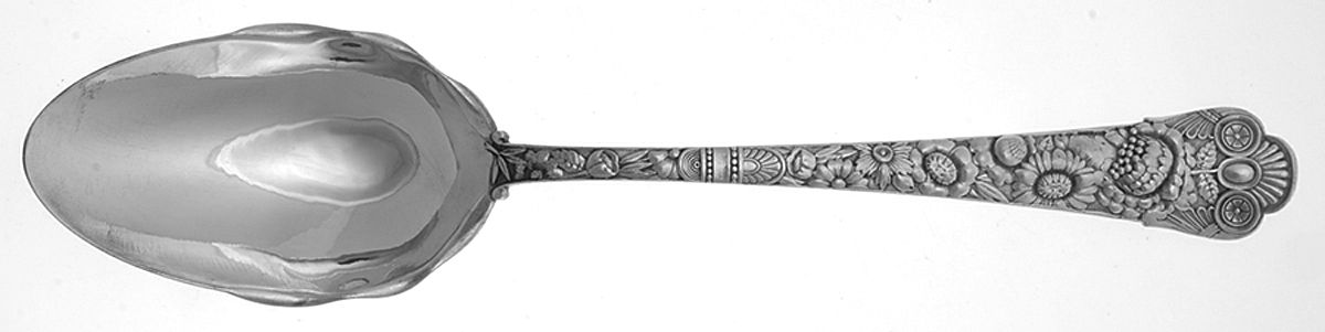 Cluny (Sterling, 1880-1883) Oversize Solid Salad Serving Spoon by Gorham Silver-1