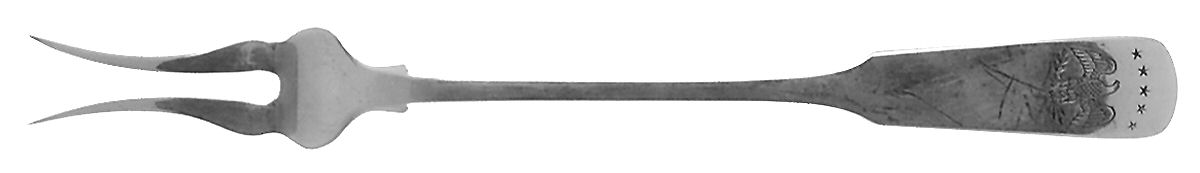 Colonial Eagle (Sterling, 1959) Short Handle Pickle/Olive Fork by Gorham Silver-1