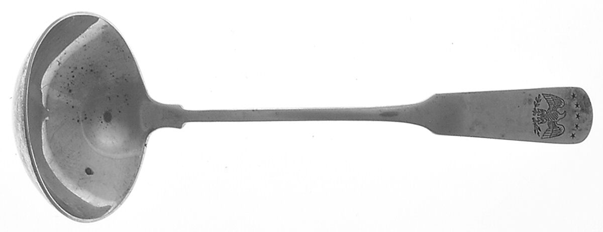 Colonial Eagle (Sterling, 1959) Solid Piece Cream Ladle by Gorham Silver-1