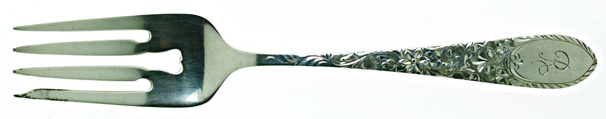 Colonial Engraved (Sterling) Individual Salad Fork by Gorham Silver-1
