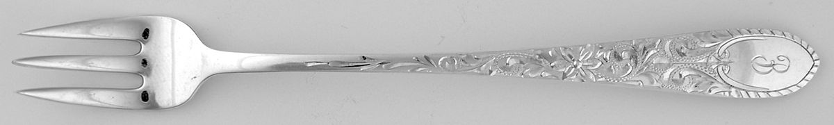 Colonial Engraved (Sterling) Cocktail/Seafood Fork by Gorham Silver-1