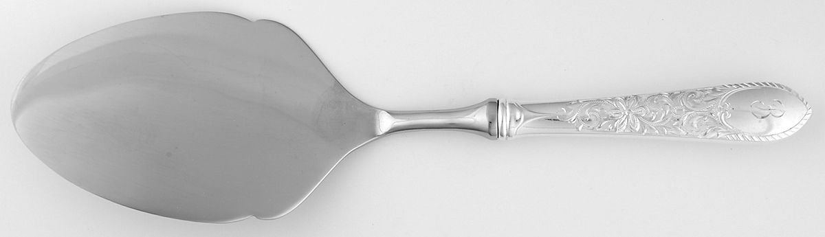 Colonial Engraved (Sterling) Pastry Server with Stainless Blade by Gorham Silver-1