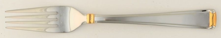 Column Gold (Stainless, Gold Accent) Fork by Gorham Silver-1