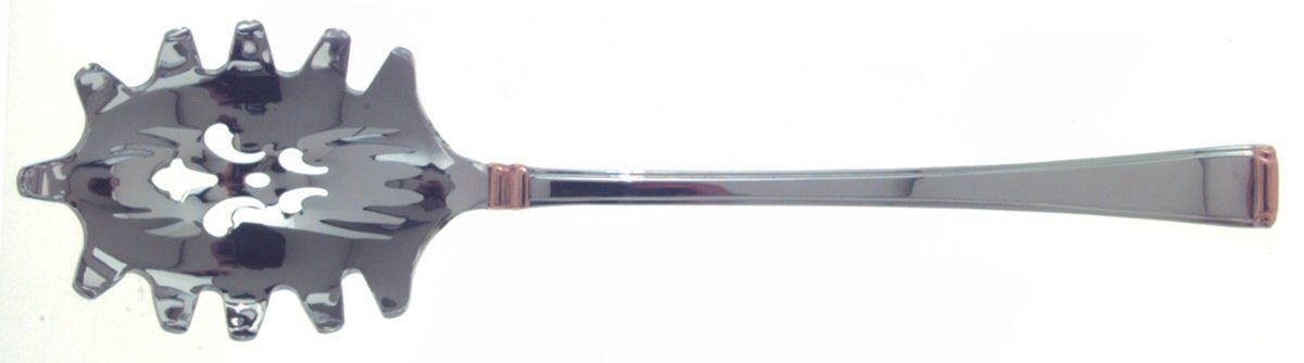 Column Gold (Stainless, Gold Accent) Oversize Solid Pasta Server by Gorham Silver-1