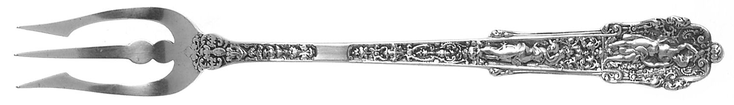 Coligni (Sterling, 1889) Olive Fork by Gorham Silver-1