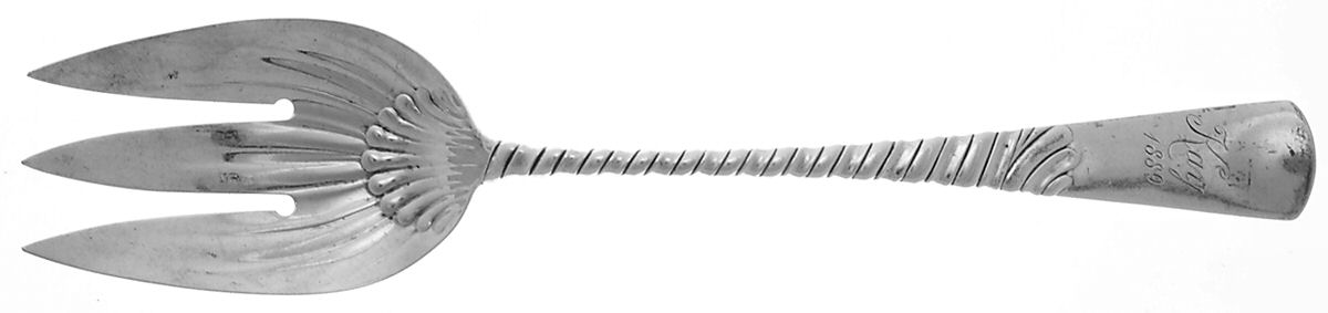 Colonial (Sterling, 1885) Oversize Solid Salad Servng Fork by Gorham Silver-1