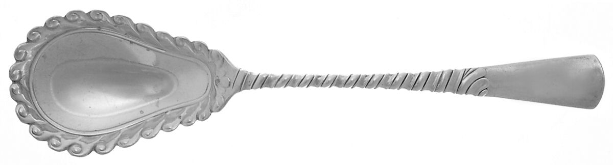 Colonial (Sterling, 1885) Vegetable Serving Spoon (Solid) by Gorham Silver-1
