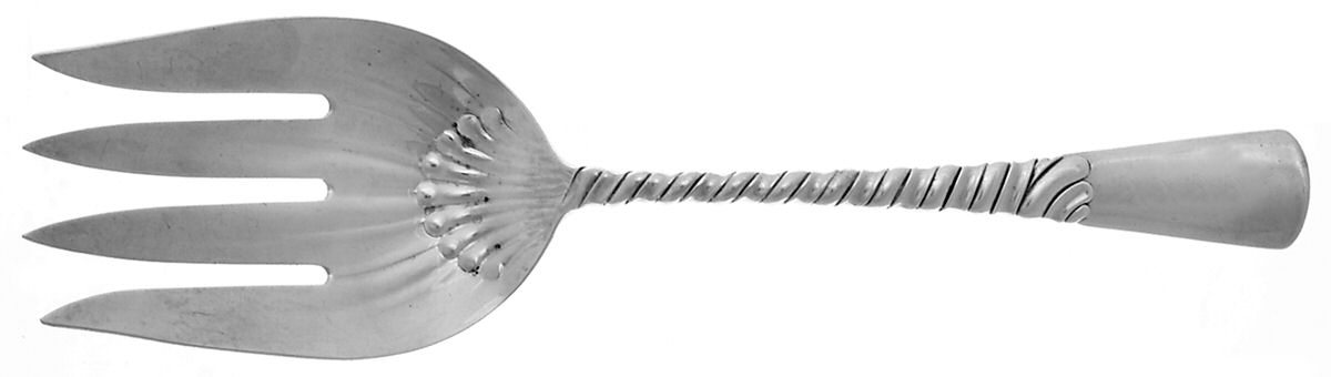 Colonial (Sterling, 1885) Solid Salad Serving Fork by Gorham Silver-1
