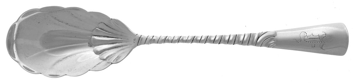 Colonial (Sterling, 1885) Sugar Shell Spoon by Gorham Silver-1