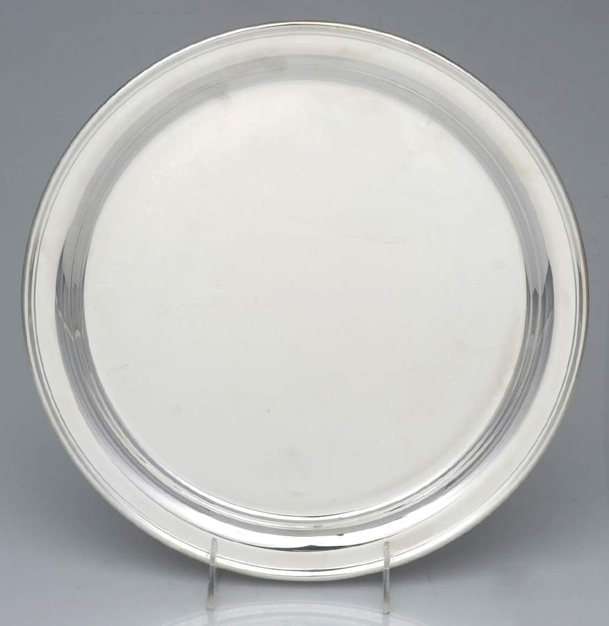 Colonial (Silverplate, Hollowware) 12" Round Tray by Gorham Silver-1