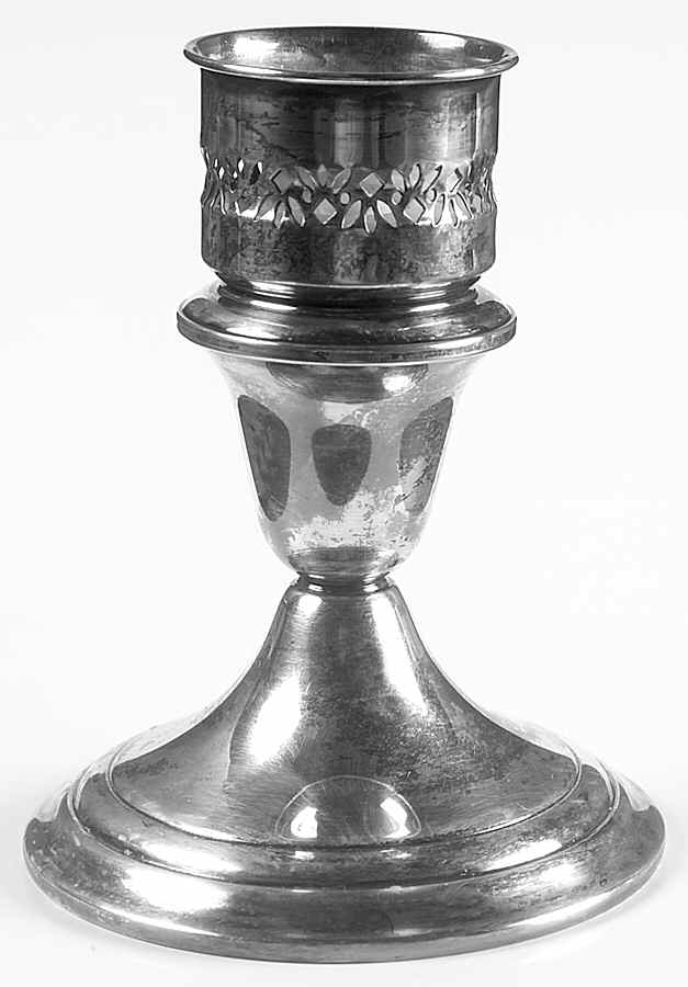 Colonial (Silverplate, Hollowware) Plated Hurricane Lamp Base by Gorham Silver-1