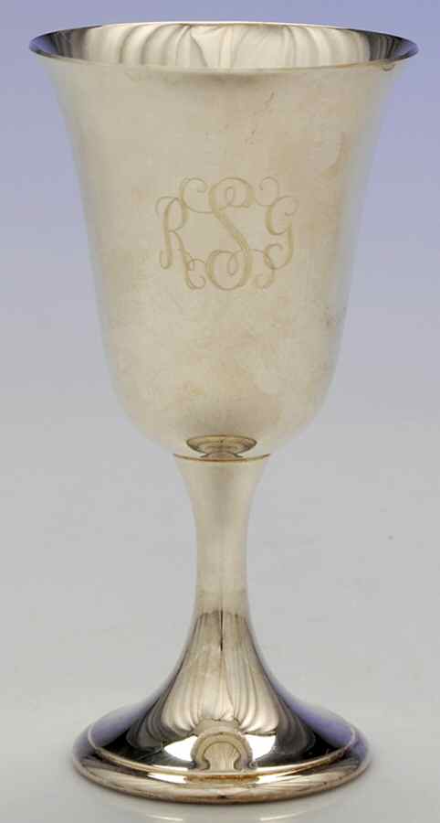 Colonial (Silverplate, Hollowware) Water Goblet by Gorham Silver-1