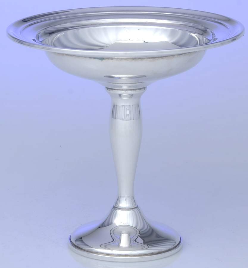 Colonial (Silverplate, Hollowware) Round Compote (Height X Width) by Gorham Silver-1