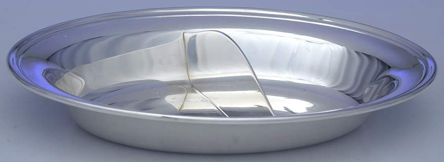 Colonial (Silverplate, Hollowware) Plated Divided Oval Vegetable Bowl by Gorham Silver-1