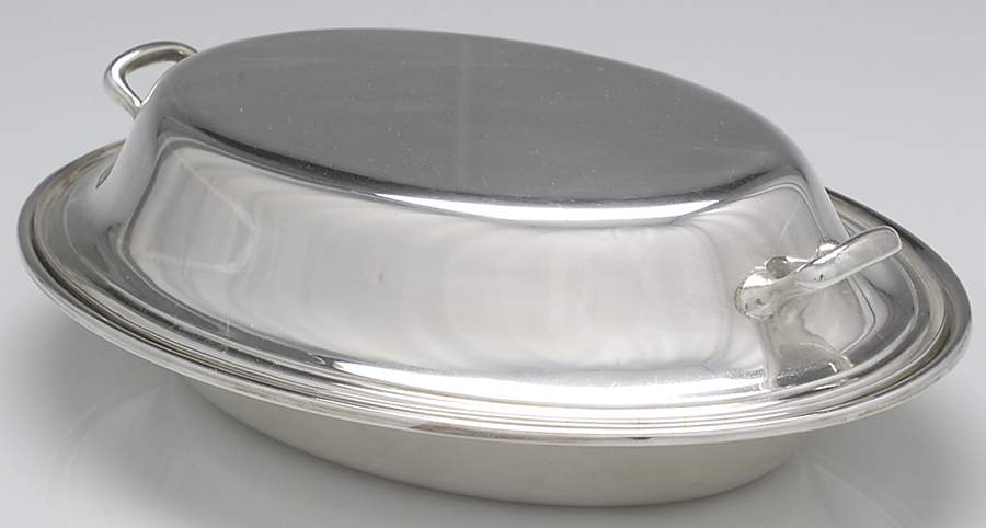 Colonial (Silverplate, Hollowware) Double Vegetable Bowl by Gorham Silver-1