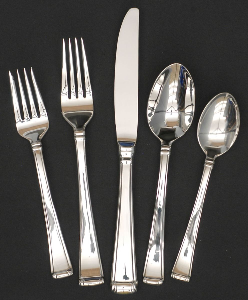 Column (Stainless) 40 Piece Set by Gorham Silver-1