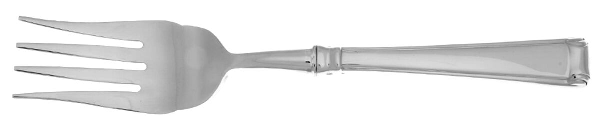 Column (Stainless) Cold Meat Fork Large, Stainless Tines HC by Gorham Silver-1