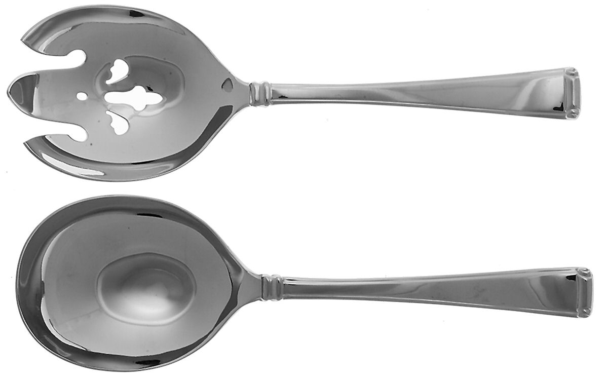 Column (Stainless) (2 Pc) Solid Salad Set by Gorham Silver-1
