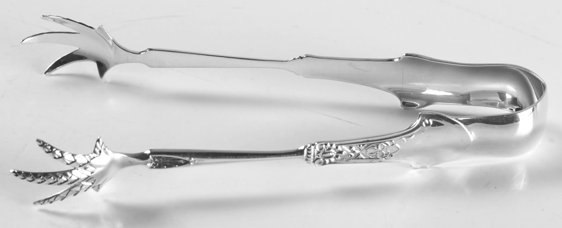 Corinthian (Sterling, 1872) Large Sugar Tongs by Gorham Silver-1