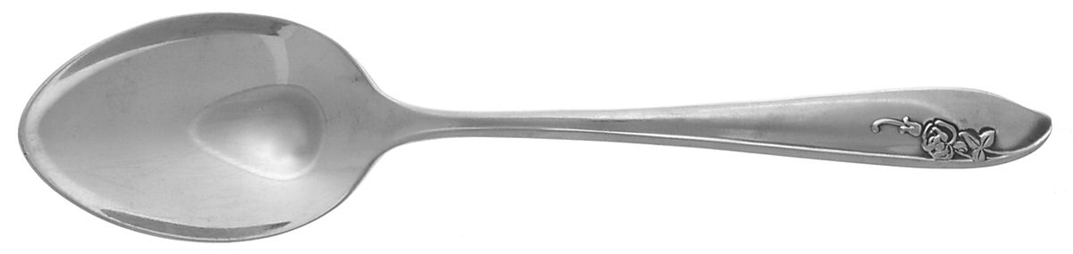 Coral Rose (Stainless) Place/Oval Soup Spoon by Gorham Silver-1