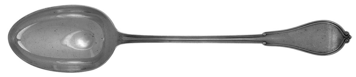 Cottage (Sterling, 1861, No Monograms) Gravy/Dressing Spoon with Button by Gorham Silver-1