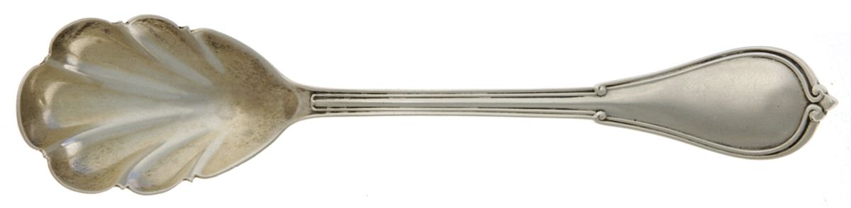Cottage (Sterling, 1861, No Monograms) Sugar Shell Spoon by Gorham Silver-1