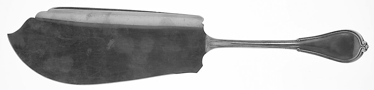 Cottage (Sterling, 1861, No Monograms) Large Solid Fish Serving Knife by Gorham Silver-1
