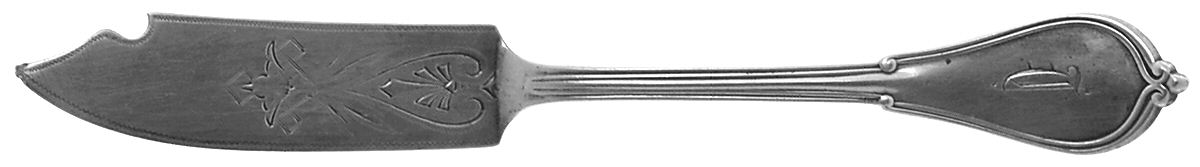 Cottage (Sterling, 1861, No Monograms) Bright Cut Solid Pickle Serving Knife by Gorham Silver-1