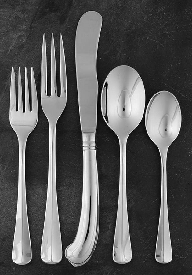 Colonial Tipt (Stainless, Glossy) 5 Piece Place Setting by Gorham Silver-1