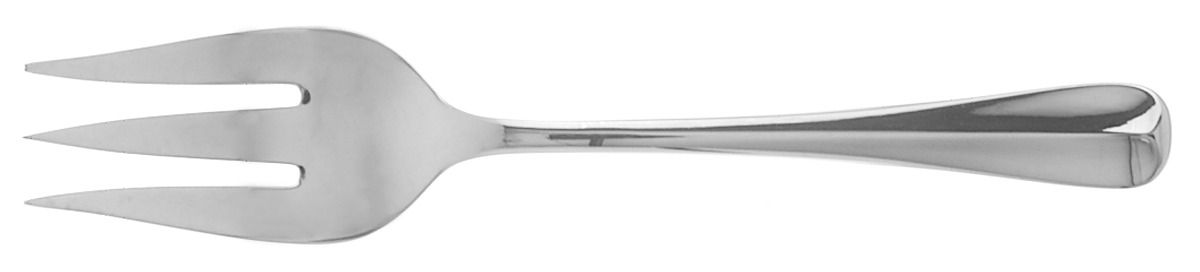 Colonial Tipt (Stainless, Glossy) Medium Solid Cold Meat Serving Fork by Gorham Silver-1
