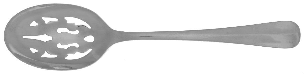 Colonial Tipt (Stainless, Glossy) Pierced Tablespoon (Serving Spoon) by Gorham Silver-1
