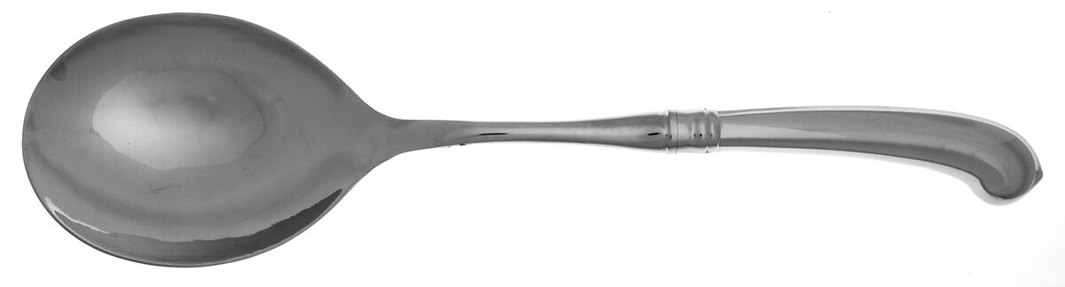 Colonial Tipt (Stainless, Glossy) Casserole Spoon with Smooth Stainless Bowl HC by Gorham Silver-1