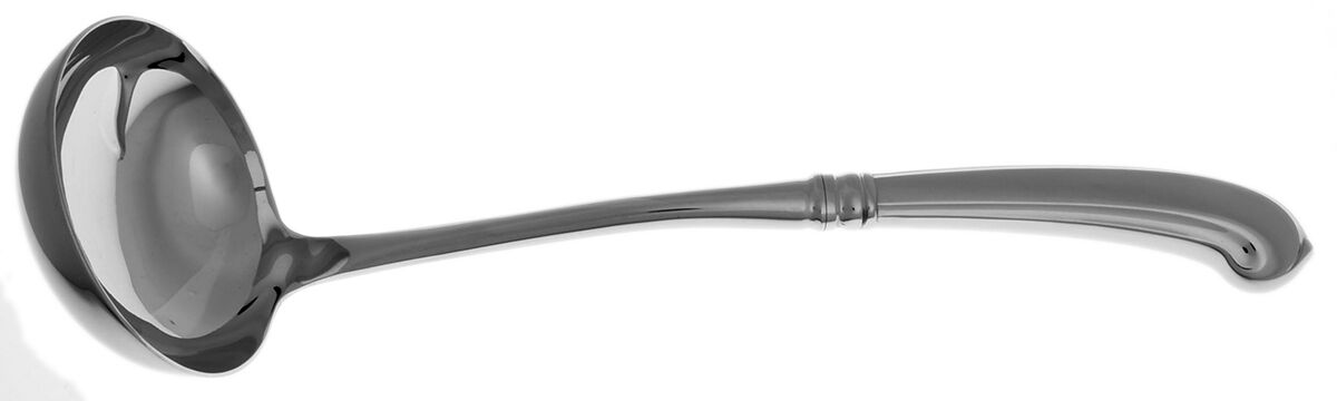 Colonial Tipt (Stainless, Glossy) Soup Ladle with Stainless Bowl HC by Gorham Silver-1