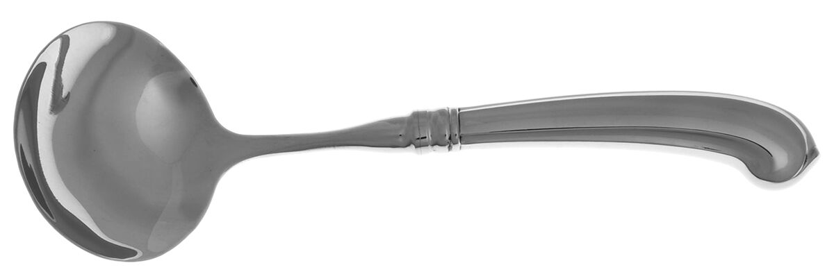 Colonial Tipt (Stainless, Glossy) Gravy Ladle with No Spout Stainless Bowl HC by Gorham Silver-1