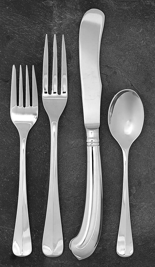 Colonial Tipt (Stainless, Glossy) 4 Piece Place Setting by Gorham Silver-1