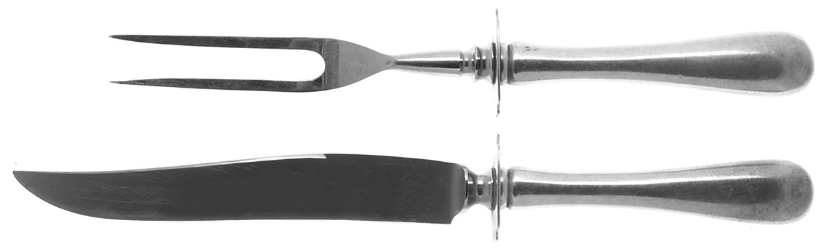 Covington (Sterling, 1914) Small Steak 2-Piece Carving Set w/Stainless Blade by Gorham Silver-1