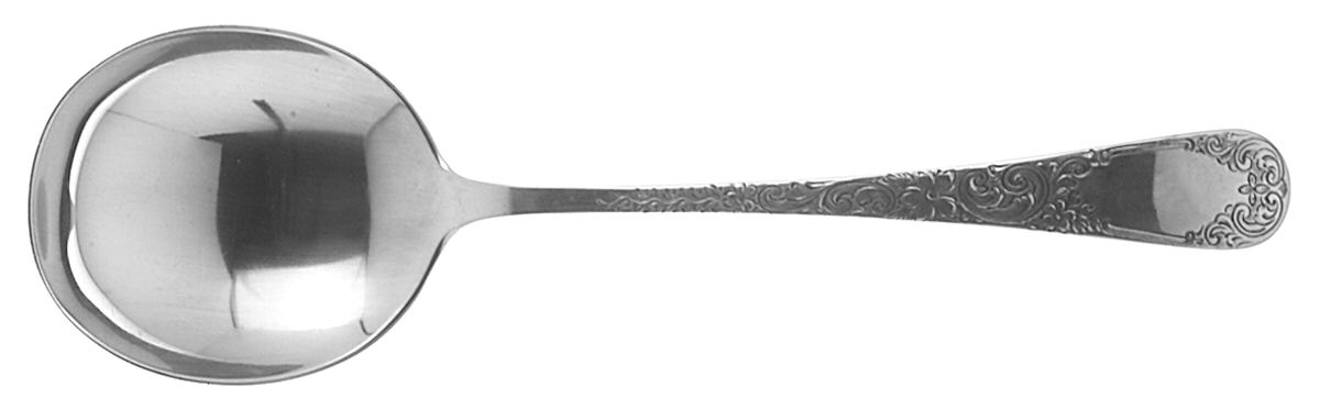 Covington-Engraved (Sterling, 1914) Round Bowl Soup Spoon (Gumbo) by Gorham Silver-1