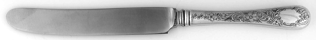 Covington-Engraved (Sterling, 1914) Old French Hollow Knife with Bolster by Gorham Silver-1