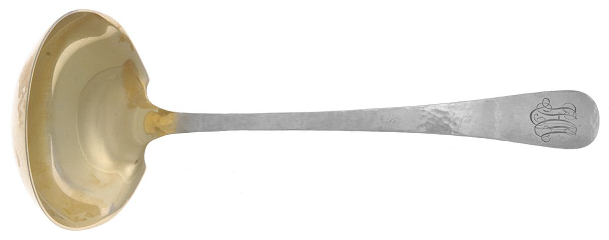 Covington-Hammered (Sterling, 1914) Solid Gravy Ladle by Gorham Silver-1