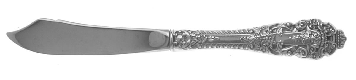 Crown Baroque (Sterling, 1975) Hollow Handle Master Butter Knife by Gorham Silver-1