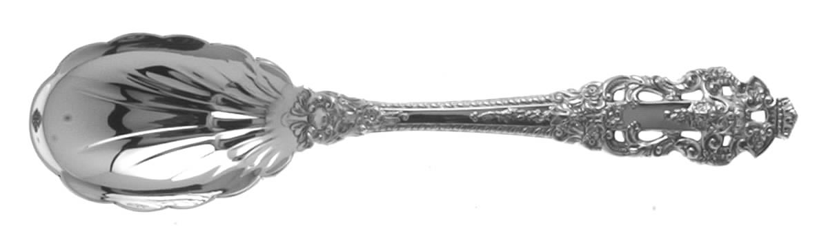 Crown Baroque (Sterling, 1975) Sugar Shell Spoon by Gorham Silver-1