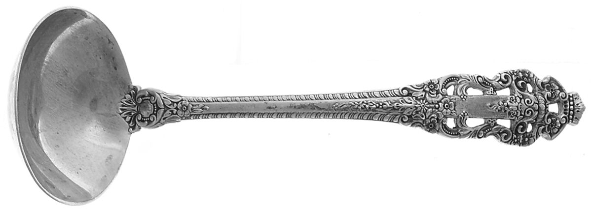 Crown Baroque (Sterling, 1975) Solid Piece Cream Ladle by Gorham Silver-1