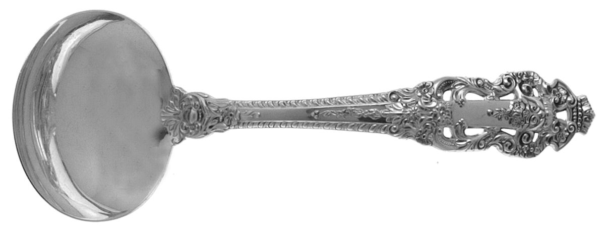 Crown Baroque (Sterling, 1975) Solid Gravy Ladle by Gorham Silver-1