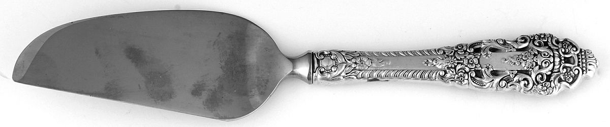 Crown Baroque (Sterling, 1975) Cheese Knife with Stainless Blade by Gorham Silver-1